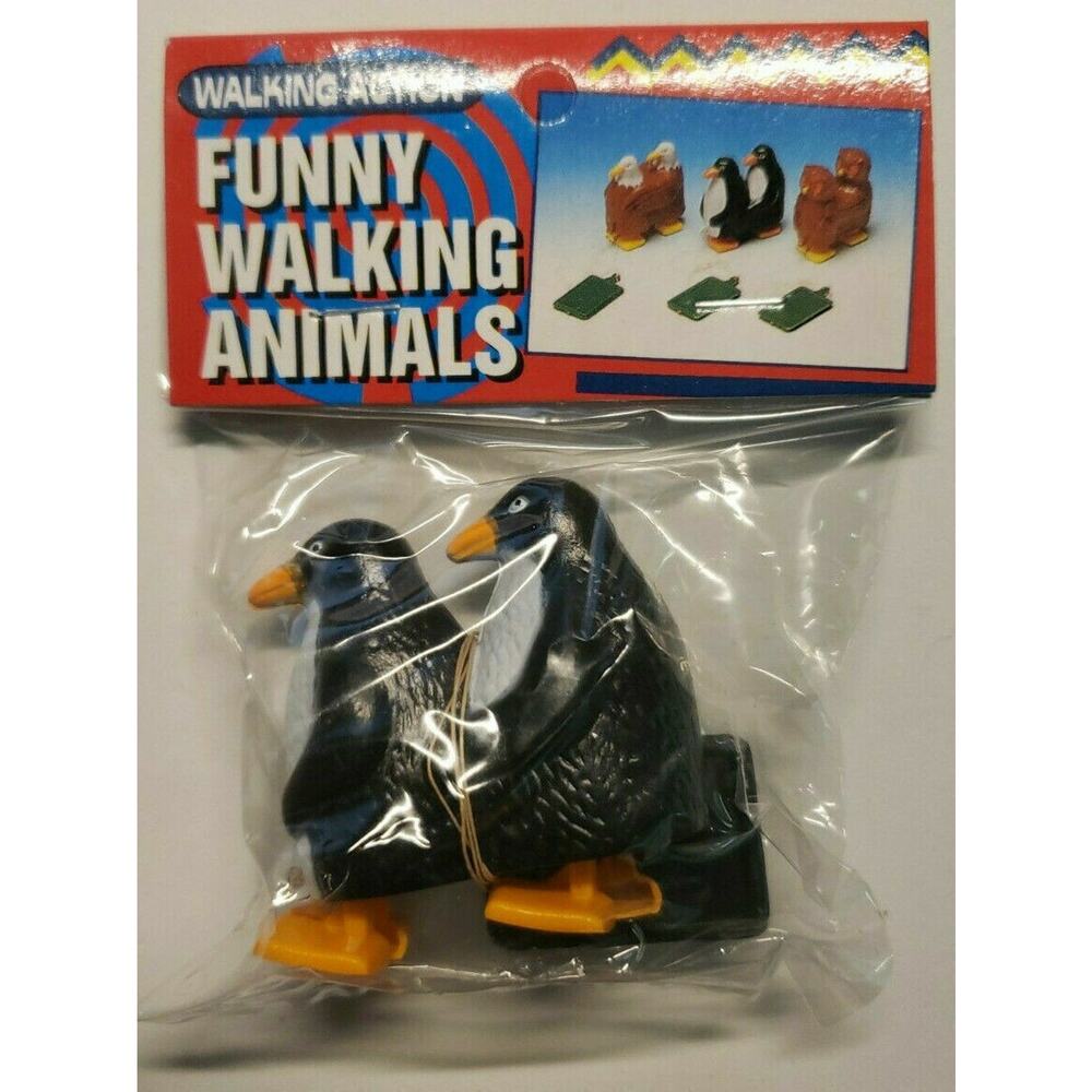 Vintage Ramp Walker Twin Header Toy  Old Vending Stock New Old Stock Penguin